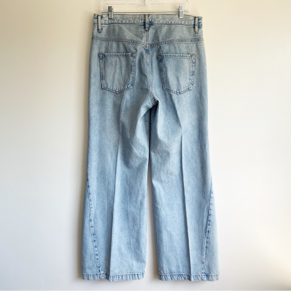 New Frame Le Baggy Palazzo jeans high rise wide leg revolve loose flare size 30 - Picture 8 of 16